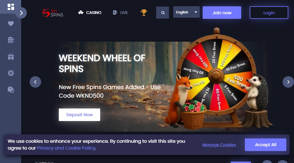 Sin Spins Casino